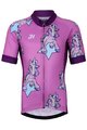 HOLOKOLO Cyklistický krátky dres a krátke nohavice - UNICORNS KIDS - ružová/čierna