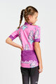 HOLOKOLO Cyklistický dres s krátkym rukávom - UNICORNS KIDS - ružová/viacfarebná