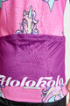 HOLOKOLO Cyklistický dres s krátkym rukávom - UNICORNS KIDS - ružová/viacfarebná
