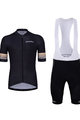 HOLOKOLO Cyklistický krátky dres a krátke nohavice - RAINBOW - čierna