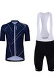HOLOKOLO Cyklistický krátky dres a krátke nohavice - SPARKLE - čierna/modrá