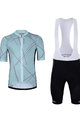 HOLOKOLO Cyklistický krátky dres a krátke nohavice - SPARKLE - svetlo zelená/čierna