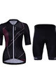 HOLOKOLO Cyklistický krátky dres a krátke nohavice - SPARKLE LADY - čierna