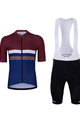 HOLOKOLO Cyklistický krátky dres a krátke nohavice - SPORTY - modrá/čierna/bordová
