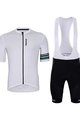 HOLOKOLO Cyklistický krátky dres a krátke nohavice - HONEST ELITE - biela/čierna