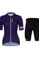 HOLOKOLO Cyklistický krátky dres a krátke nohavice - EXCITED ELITE LADY - čierna/modrá