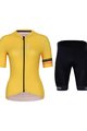 HOLOKOLO Cyklistický krátky dres a krátke nohavice - JOLLY ELITE LADY - žltá/čierna