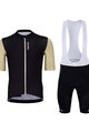 HOLOKOLO Cyklistický krátky dres a krátke nohavice - RELIABLE ELITE - béžová/čierna