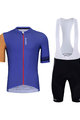 HOLOKOLO Cyklistický krátky dres a krátke nohavice - GREAT ELITE - modrá/čierna/oranžová