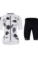 HOLOKOLO Cyklistický krátky dres a krátke nohavice - CALM ELITE LADY - biela/čierna/šedá
