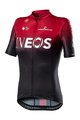 CASTELLI Cyklistický dres s krátkym rukávom - INEOS 2020 LADY - čierna/červená