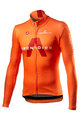 CASTELLI Cyklistický dres s dlhým rukávom zimný - INEOS GRENADIERS '21 - svetlo modrá/oranžová
