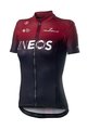 CASTELLI Cyklistický dres s krátkym rukávom - TEAM INEOS 2019 LADY - červená/čierna