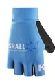 KATUSHA SPORTS Cyklistické rukavice krátkoprsté - ISRAEL 2020 - svetlo modrá