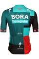 LE COL Cyklistický dres s krátkym rukávom - BORA HANSGROHE 2022 - čierna/červená/zelená