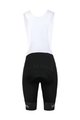 LE COL Cyklistické nohavice krátke s trakmi - PRO LEIGHTWEIGHT - biela/čierna