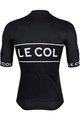 LE COL Cyklistický dres s krátkym rukávom - SPORT LOGO - čierna/biela