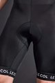 LE COL Cyklistické nohavice krátke s trakmi - SPORT - biela/čierna