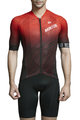 MONTON Cyklistický dres s krátkym rukávom - DEEP - čierna/červená