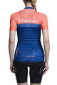 MONTON Cyklistický dres s krátkym rukávom - PIONEER LADY - modrá/oranžová