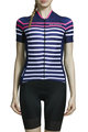 MONTON Cyklistický dres s krátkym rukávom - SAILOR LADY - modrá