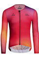 MONTON Cyklistický dres s dlhým rukávom letný - FIRE SUMMER - červená