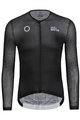 MONTON Cyklistický dres s dlhým rukávom letný - SPIRIT SUMMER - čierna