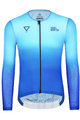 MONTON Cyklistický dres s dlhým rukávom letný - WATER SUMMER - modrá