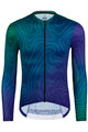 MONTON Cyklistický dres s dlhým rukávom letný - CONTOULINE SUMMER - zelená/modrá