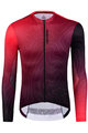 MONTON Cyklistický dres s dlhým rukávom letný - CONTOULINE SUMMER - červená