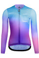MONTON Cyklistický dres s dlhým rukávom letný - CANDYCOLOR LADY SMR - modrá/fialová