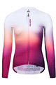 MONTON Cyklistický dres s dlhým rukávom letný - TWILIGHT LADY SUMMER - biela/červená