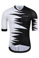 MONTON Cyklistický dres s krátkym rukávom - ROAR - biela/čierna