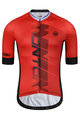 MONTON Cyklistický dres s krátkym rukávom - FORMULA - červená/čierna
