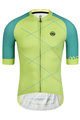 MONTON Cyklistický dres s krátkym rukávom - CHECKER - modrá/žltá