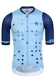 MONTON Cyklistický dres s krátkym rukávom - BLINKY - modrá/svetlo modrá