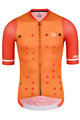 MONTON Cyklistický dres s krátkym rukávom - BLINKY - oranžová