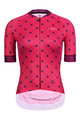 MONTON Cyklistický dres s krátkym rukávom - LADYBUG LADY - červená/ružová