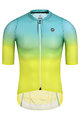 MONTON Cyklistický dres s krátkym rukávom - SPACE - žltá/zelená