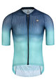 MONTON Cyklistický dres s krátkym rukávom - SPACE - zelená/modrá
