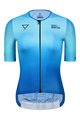 MONTON Cyklistický dres s krátkym rukávom - WATER LADY - modrá