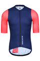 MONTON Cyklistický dres s krátkym rukávom - KUWAI - ružová/modrá
