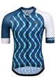 MONTON Cyklistický dres s krátkym rukávom - SHORE - biela/modrá