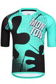 MONTON Cyklistický dres s krátkym rukávom - SPLAT MTB - čierna/tyrkysová