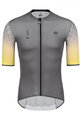 MONTON Cyklistický dres s krátkym rukávom - LIGHT - šedá/žltá