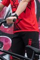 MONTON Cyklistické nohavice krátke bez trakov - POW MTB - čierna/červená