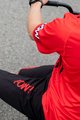 MONTON Cyklistické nohavice krátke bez trakov - POW MTB - čierna/červená