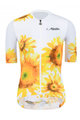 MONTON Cyklistický dres s krátkym rukávom - SUNFLOWER LADY - biela/žltá