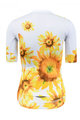 MONTON Cyklistický dres s krátkym rukávom - SUNFLOWER LADY - biela/žltá