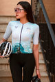 MONTON Cyklistický dres s krátkym rukávom - WATER FLOW LADY - modrá/biela